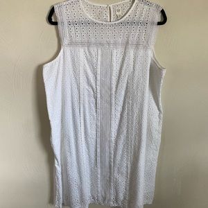 GAP white eyelet dress